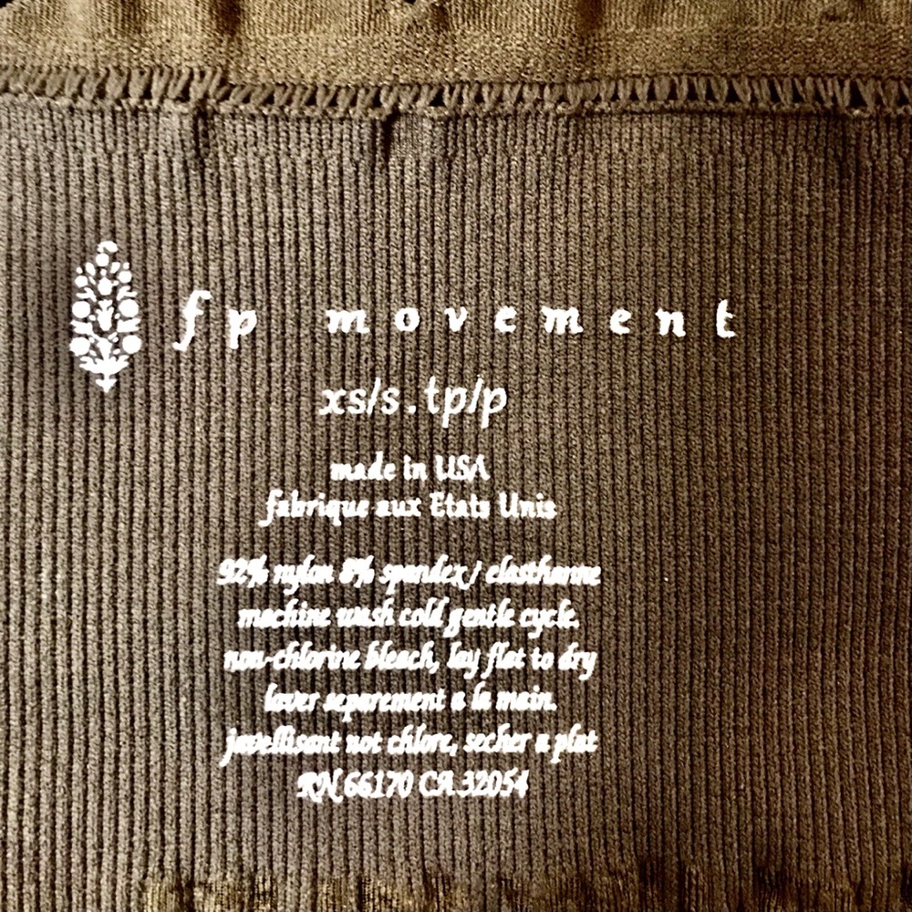 Free People Movement NWOT Limber Crop Top/Bra,XS/S - Picture 9 of 9